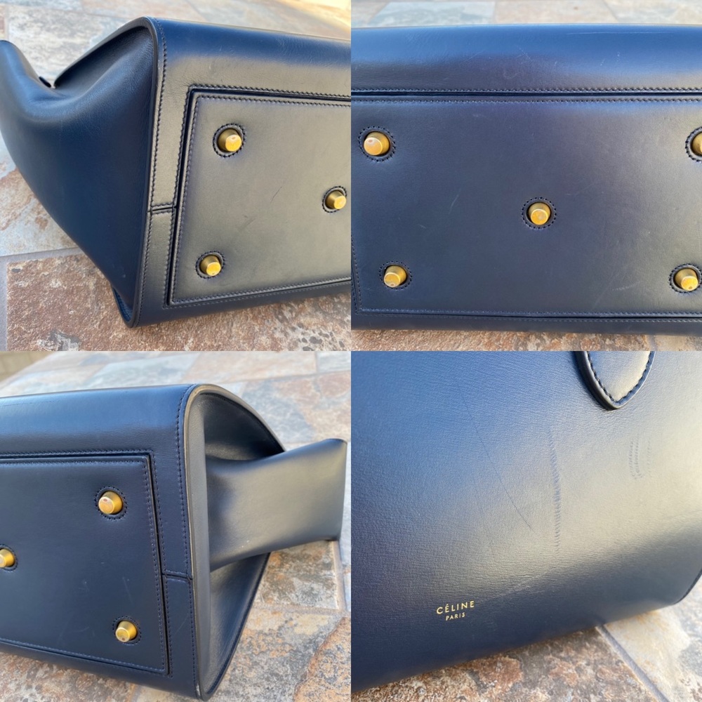 SOLD Celine Small Tie Palmalato Leather Tote - Picture 9 of 15